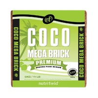 5Kg Coco Mega Brick Premium Coir Peat Organic Plant Growth Medium 55L Nutrifield