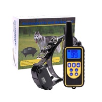 Dog Bark Collar - 1x 800m Range Receiver Vibration Sound Light Training Device