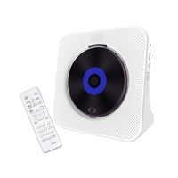 Tooleroo USB Rechargeable Desktop CD Player Speaker – Bluetooth Portable White