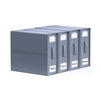 4x Kitchee Foldable Bed Sheet Storage Box – Linen & Closet Organiser Grey