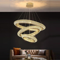 BAMDECOR C3312/3 Crystal Chandelier Living Room Chandelier Crystal Chandelier Room Dining Room lamp New Bedroom Lamps Lighting Villa Light Luxury Post