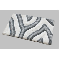 Swirl 3D Design Tufted Soft Pile Bathmat - 50x80