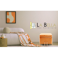 Storage Ottoman Foot Stool Cube Tuffet Seat 45cm PU Leather LIGHT BROWN