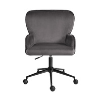 Desk Armchair - Home Office Swivel Chair Adjustable Height Seat PLUME GREY