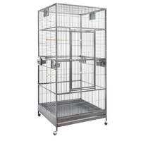 XXL 203cm Macaw Parrot Aviary Bird Cat Pet Cage On Wheels