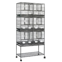 YES4PETS 208cm XXL Stackers Breeding Bird Budgies Aviary Cage