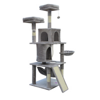Large Cat Scratching Post Tree Scratcher Pole-Little Grey