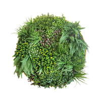 Artificial Green Wall Plant Garden Flower Panel Disc Art 100cm Grassy  UV Resistant-Wonderland