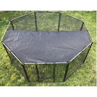 80 cm Heavy Duty Pet Dog Puppy Cat Rabbit Exercise Playpen Fence With Cover