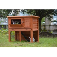 Double Storey Rabbit Hutch Guinea Pig Cage , Ferret cage W Pull Out Tray