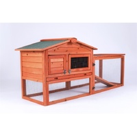 Rabbit Hutch Metal Run Wooden Cage Guinea Pig Cage House