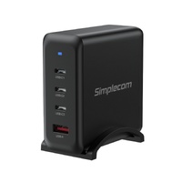 CU400 4-Port PD 100W GaN Fast Charger 3xUSB-C + USB-A for Phone Tablet Laptop