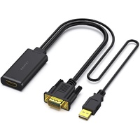 BENFEI 210BK VGA to HDMI Adapter with Audio Support and 1080P Resolution