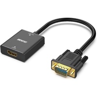 BENFEI HDMI to VGA, Uni-Directional HDMI Computer to VGA Monitor  Adapter (Female to Male) with 3.5mm Audio Jack