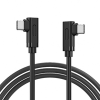 BENFEI 429BK-2M Right Angle USB C Cable 90-Degree, USB 2.0 Type C Charger Cable 3A Fast Charging, Nylon Braided USB-C to USB-C Cord