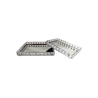 Katie Tray - Rectangle - Large - Silver