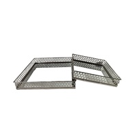 Nina Tray - Rectangle - Set of 2 - Silver