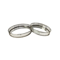 Nina Tray - Round - Set of 2 - Silver
