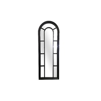 Window Style Mirror - Black Arch 60cm x 180cm