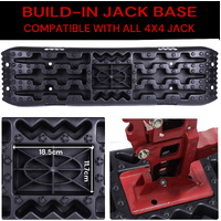 Traction Boards 2 PCS Recovery Tracks with Jack Base 4WD Tire Traction Mat Recovery Boards Rescue Board