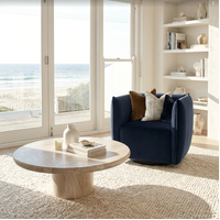 Interior Ave - Havana Velvet Accent Chair - Indigo