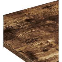 Carlly 2 Tiers Kitchen Rolling Bar Cart In Rustic Oak