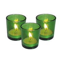 40 Bulk Pack Green Glass Votive Candle Holders Table Centreoieces  Xmas Wedding Anniversary Event Recption Party Function or Home Decor