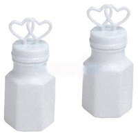 100 Pack Mini Wedding Heart Bubble Bottles send off wedding favors custom party favors