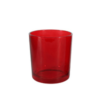 20 Pack Red Glass Votive Tealight Candle Holders House Party Centerpiece Xmas Wedding Decor Glass Candlestick Party Decorations Bridal Valentines Even