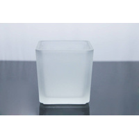 30 Bulk Pack Square Cube Frosted Glass 5cm Tealight Candle Holder Festival Decor Wedding Propose Parties Holiday and Home Decor