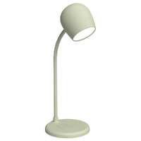 Kreafunk Ellie Lamp W/ Qi Charger And Bluetooth Speaker - Dusty Olive