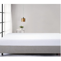 100% Jersey Cotton Soft Stretchy Breathable Fitted Sheet - White - King Size