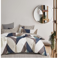 100% Cotton Oliver Reversible Printed Quilt Cover Set - Super King Size