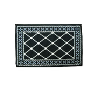 Mason Half Moon Bath Mat Black