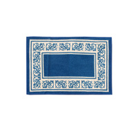 Newton Rubber Backed Non Slip Bath Mat 40 x 60cm Blue