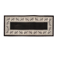 Newton Rubber Backed Non Slip Bath Runner 50 x 120cm Coffee