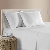 400TC 100% Cotton Sateen Premium Sheet Set 40cm Wall Mocha King Single
