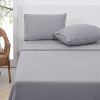 Polar Fleece Sheet Set King 36cm Wall with King Pillowcases Taupe