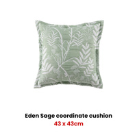 Eden Sage Coordinate Square Filled Cushion