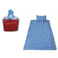My Teddy's Quilt / Comforter Set with Toy Blue Single
