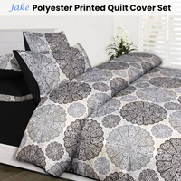 Jake Black Quilt Cover Set Double