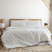 Norfolk White 3 Pcs Embossed Comforter Set Queen/King