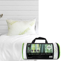 Rolled Bamboo Cover Memory Foam Pillow