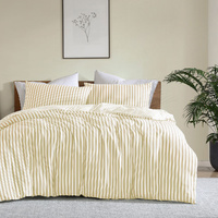 Ardor Frankie Blue Stripe Yarn Dyed Reversible Quilt Cover Set King