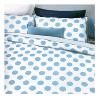 Spot Blue Quilt Cover Set King