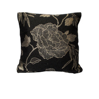 Rapee Sparro Jacquard Cushion Cover - Black 45 x 45 cm
