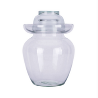 Premium Chinese and Korean Fermentation Pickle Glass Jar Kimchi Sauerkraut Canisters & Jars Small 2.5L
