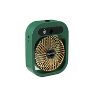 JY Ice Fog USB Air Conditioning Mist Humidfier Mini Fan - Green