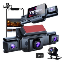 4 Channel 5G WiFi Dashcam FHD 1080P 170° Wide Angle G-Sensor with 64GB Card