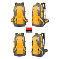 40L Waterproof Outdoor Hiking Backpack Camping Outdoor Trekking Bag(Yellow)